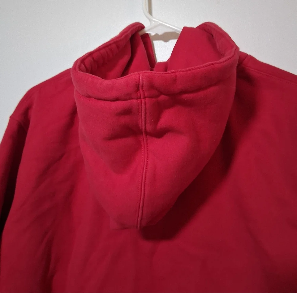 Champion Vibrant Red Hoodie with Logo Size Large - Picture 8 of 9